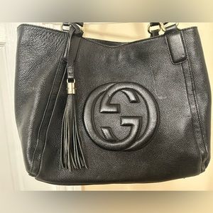 Gucci Soho black leather tote